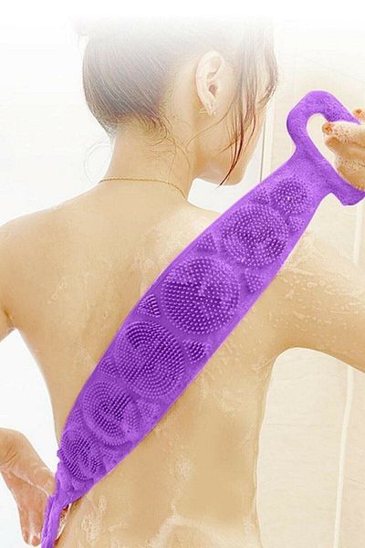 Birdoludukkan Bath Back Scrub Double Sided Silicone Shower Washcloth