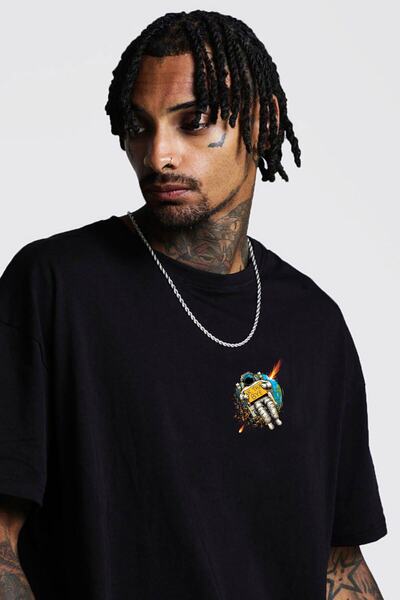 FUWEAR تي شيرت قطني كبير الحجم مطبوع عليه "شكرًا لك