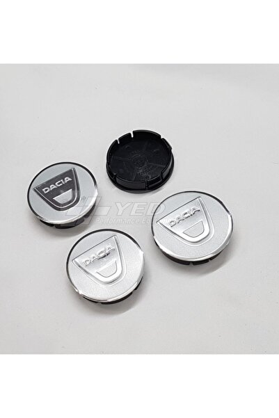 DURU DORUK Jant Göbeği Dacia 65/60 60mm Yuva 4'lü Set Silver