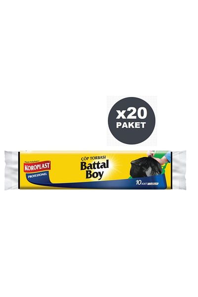 Koroplast Professional King Size Black Garbage Bag 10 X20 Pack (72x95cm)