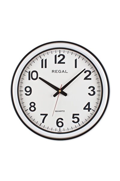 Regal 9106 BW1 Büro Tipi Sessiz Duvar Saati Siyah 42 Cm
