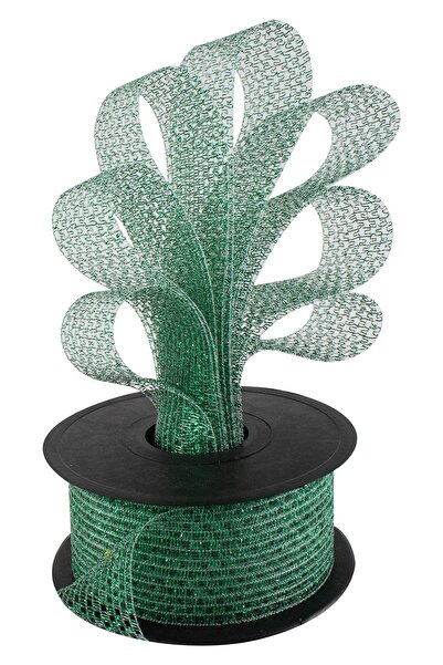 Kına Atölyesi شريط لامع شبكي بغرز متقاطعة 20 متر 4 سم