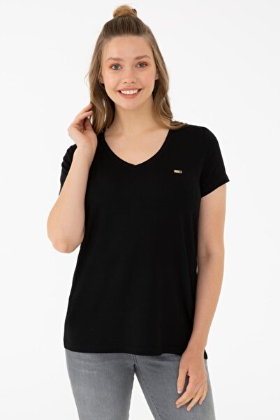 U.S. Polo Assn. Μαύρο T-shirt Βασικό G082sz011.000.1270242