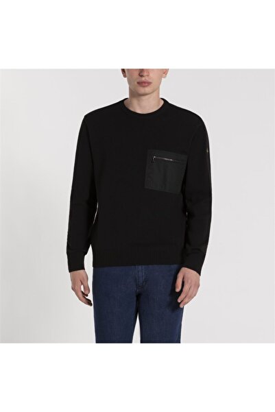 PAUL&SHARK رقبة مستديرة محبوكة للرجال C.W.سترة صوفية