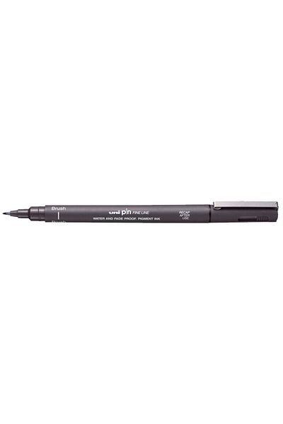 Uni -ball Pin Br-200 Brush Brush Tip Pen Dark Gray