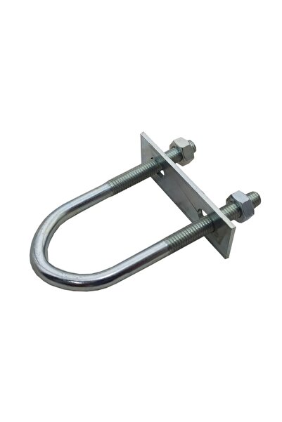 Yıldırım 4 Adet U Civata Bağlantı Elemanı M-8x130 U Montaj Aparatı Boru Monta...