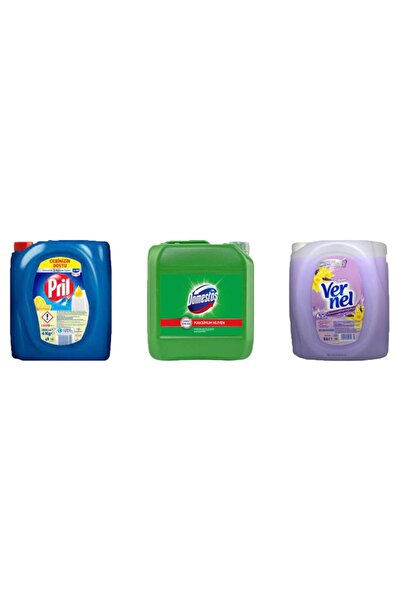 Domestos 3'lü Fırsat Paketi - Vernel, , Pril