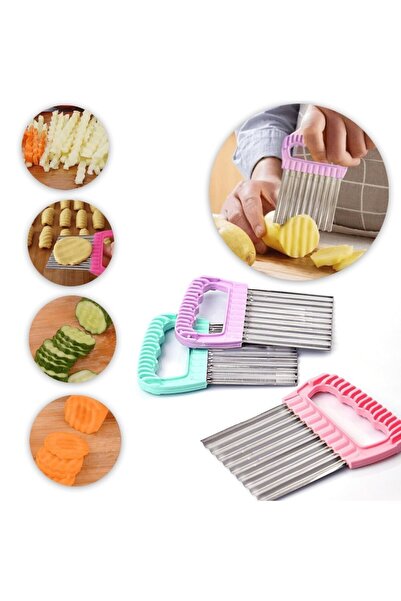EbruliHomeArt Chopper Şekilli Patates Cip Sebze Ve Meyve Dilimleyici 1 Adet