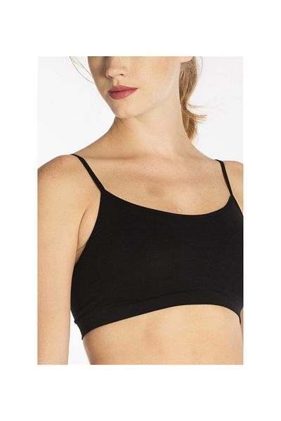 Q-EN Women's Bamboo Rope Strap Large Size Padded Bustier / Sports Bra