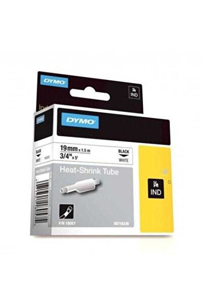 Dymo Rhinopro Isıyla Küçülen Şerit 19 Mm X 1,5 Metre Beyaz/siyah