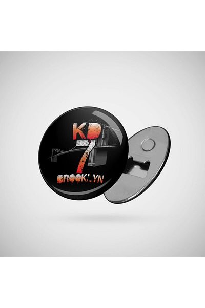 Fizello KD #7 Бруклин Ню Йорк Сити Фланелка - Графичен Баскетболен Ачакак