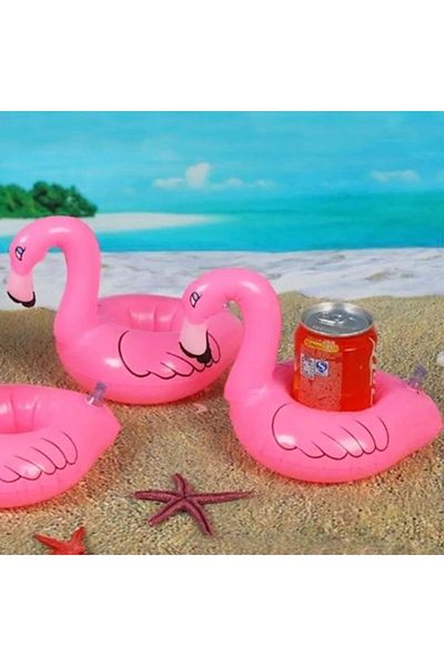 Fillikutum Flamingo Patterned Inflatable Cup Holder