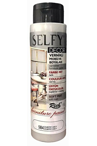 Rich Selfy Decor Kendinden Vernikli Boya 864 Country Grey 500 Cc