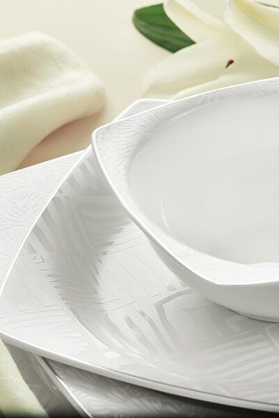 Neva N3030 Lilyum 60 Prç Premıum Kare Yemek Takımı
