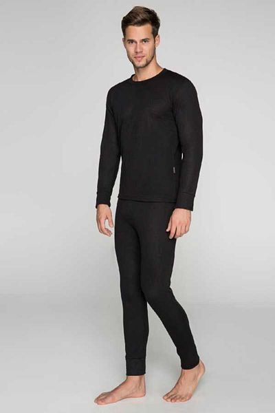 THERMOFORM Adult Thermal Underwear Active Plus Black