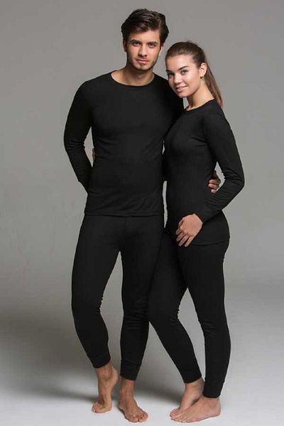 THERMOFORM Adult Thermal Underwear Active Plus Black