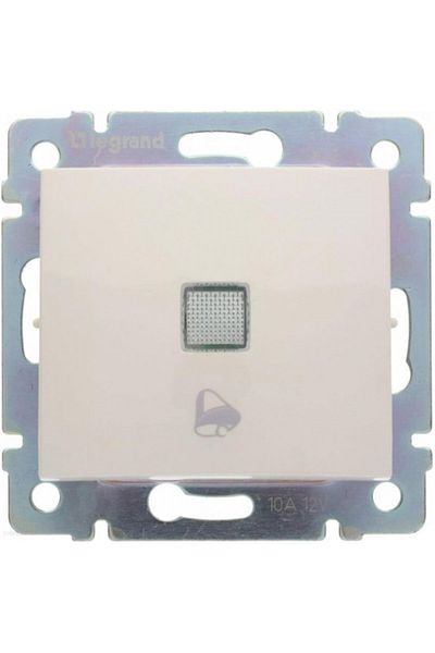 Legrand White Lighted Bell Button