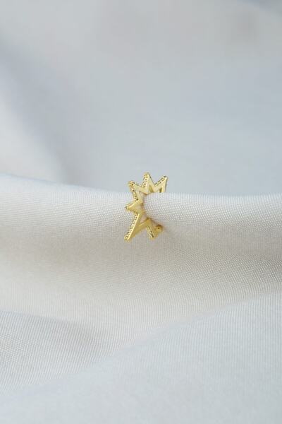 Vilma Aksesuar أقراط ذهبية غضروفية مضغوطة