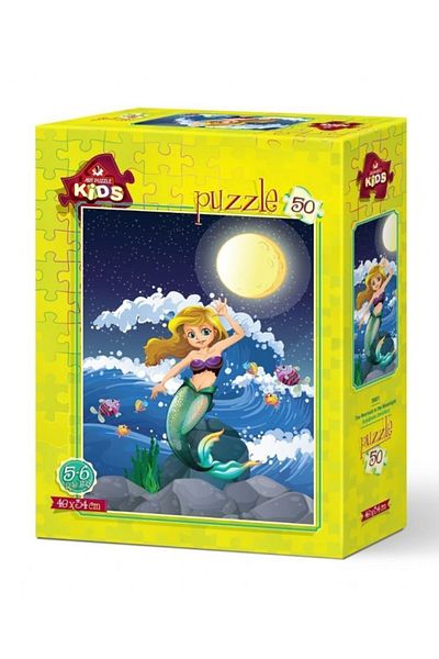 Art Puzzle Mermaid in Moonlight 50 Piece Puzzle