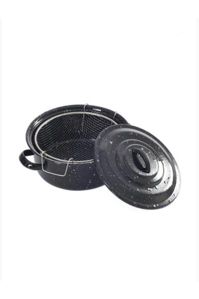 Generic Brand Home Concept Enamel Fryer Frying Pot