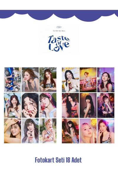 Twice Twıce '' Taste Of Love '' Fotokart Seti