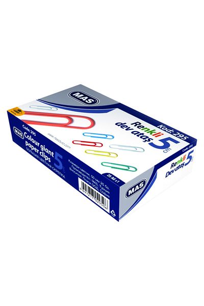 Mas 50 Mm Colored Giant Paper Clip 295