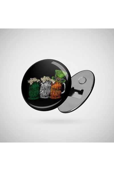 Fizello Ирландско знаме, пиене на бира, ирландски ретро, ​​Ден на Свети Патрик, Ачачак