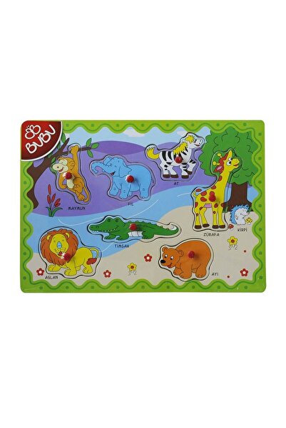 Genel Markalar Ahşap Puzzle Hayvanlar 30x21,5x0,8 Cm