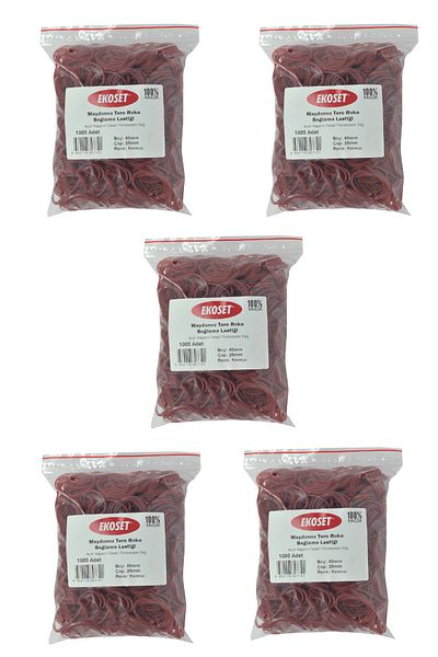 ekoset Maydonoz Sweat Lacing Rubber Red 5000 Pieces