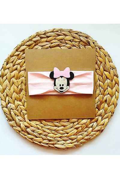 Asa Bebek Çocuk Baby Girl Minnie Felt Decorated Hair Band