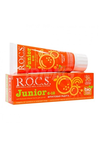 Rocs Baby Rocs Junior Meyveli Gökkuşağı Diş Macunu 6-12 60 Ml