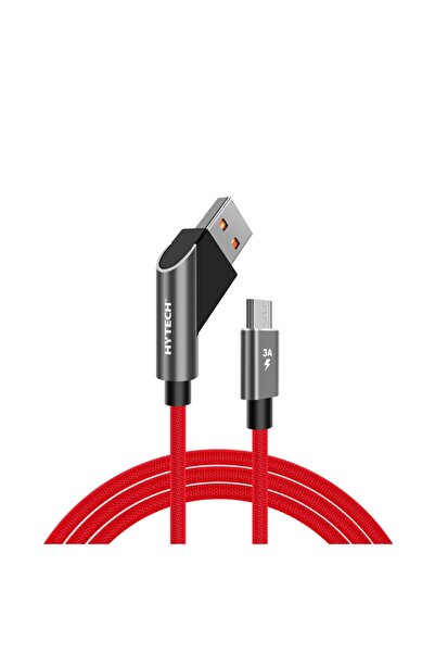 Hytech Hy-x215 3a Micro Usb 1m Kırmızı Data + Sarj Kablosu