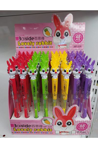 Mikro Versatile Pen with Cute Rabbit Figure 0.7 Mm, Green