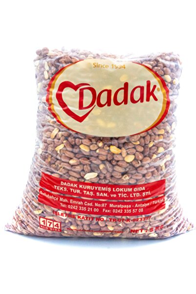 Dadak Lokum ve Kuruyemiş Tuzsuz Fıstık 5 kg