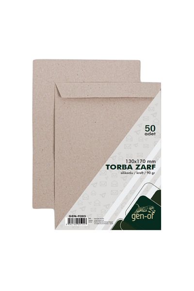 Gen-Of Bag Envelope 13x17 Kraft 90 Gr Silicone 100 Pieces