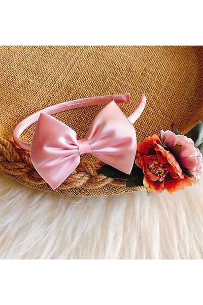 Yeşim Aksesuar Women's Pink Maternity Crown, Pregnant Maternity Crown, Bow Crown