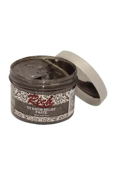 Rich Titanium Metalik Rölyef Pasta 160 cc 5520 TAŞ GRİ