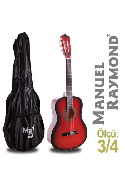 Manuel Raymond Kırmızı Junior Klasik Gitar Mrc87rb + Kılıf
