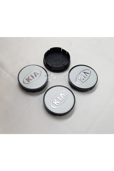 DURU DORUK Jant Göbeği Kia 58/55 (55mm Yuva) 4'lü Set Silver2