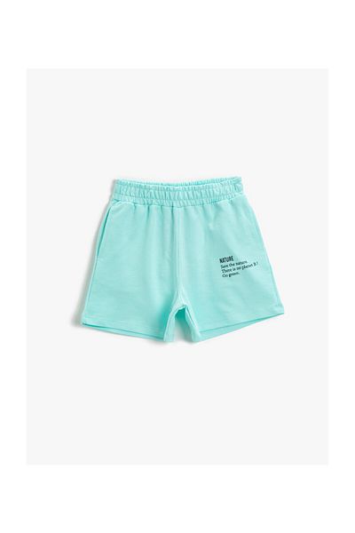 Koton Kids Girl's Green Shorts 1YKG47684AK