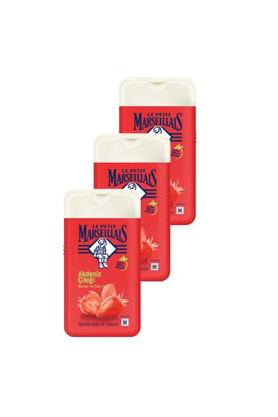 Le Petit Marseillais Shower Gel Strawberry 250 ml Set of 3