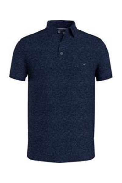Tommy Hilfiger MW0MW17771 DENIM HEATHER Polo nyakú póló
