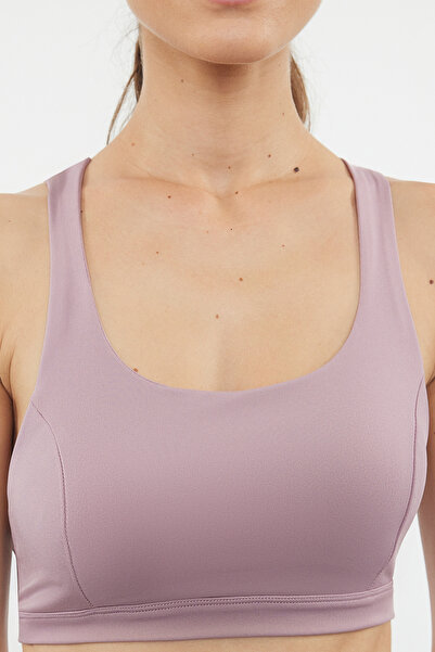 Trendyol Collection Pletená sportovní podprsenka ze sušených růží – křížový provazový pásek, podpora a tvarování TWOAW23SS00000