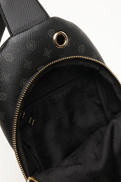 Pierre Cardin Siyah Monogram Kadın Omuz Çantası 05PO22Y1535