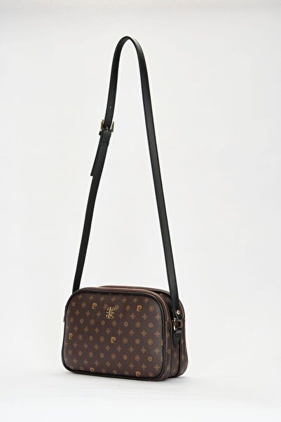 Pierre Cardin Kahve Monogram Kadın Omuz Çantası 05PO22Y1536