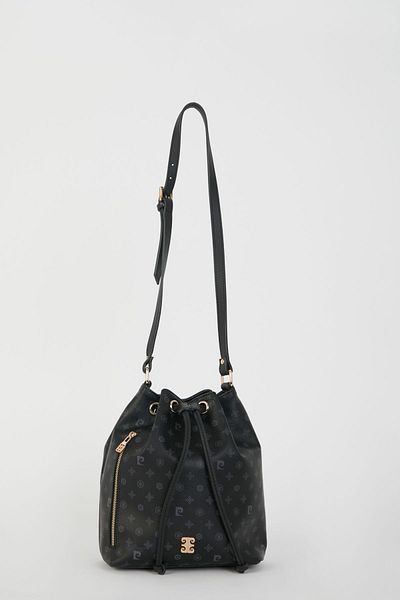 Pierre Cardin Geantă de umăr pentru femei Monogram neagră 05PO22Y1544