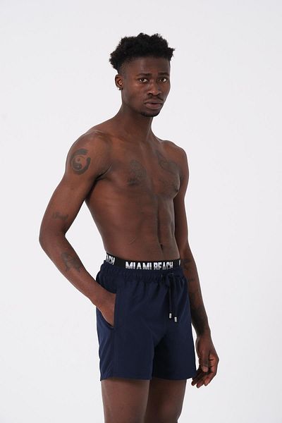 C&City Marineblaue Herren-Boxershorts Sea - Modell 240