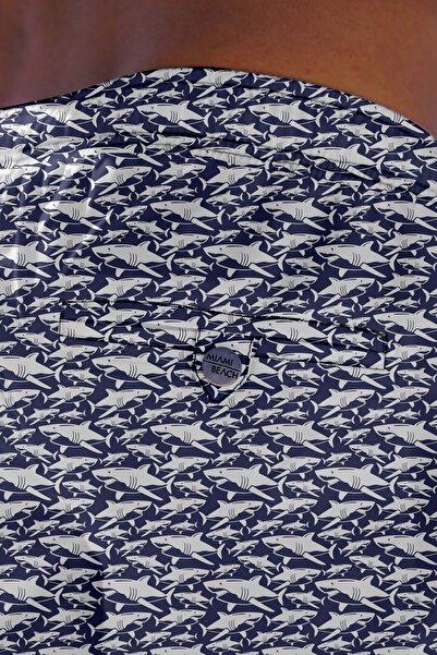 C&City Морські шорти з цифровим принтом C1161-c11021 темно-синій