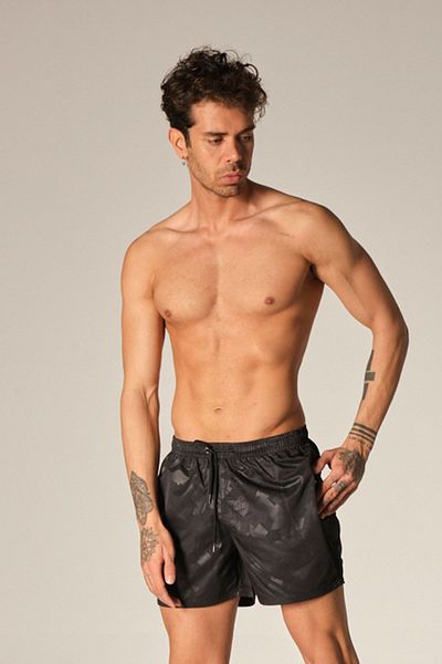 C&City K-155 Herren-Seeshorts Schwarz