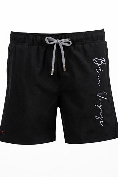 C&City Kurze Badeshorts für Herren C1303 Schwarz